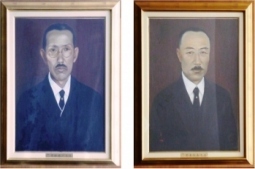 学園創立者の肖像画