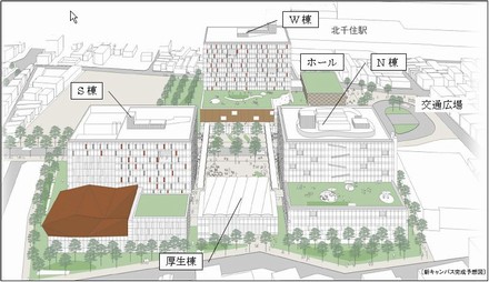 新東京キャンパス（仮称）完成予想図を公開