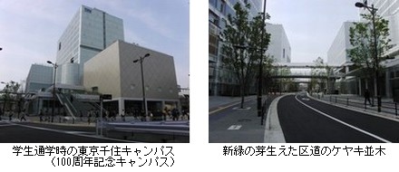 学生通学時の東京千住キャンパス