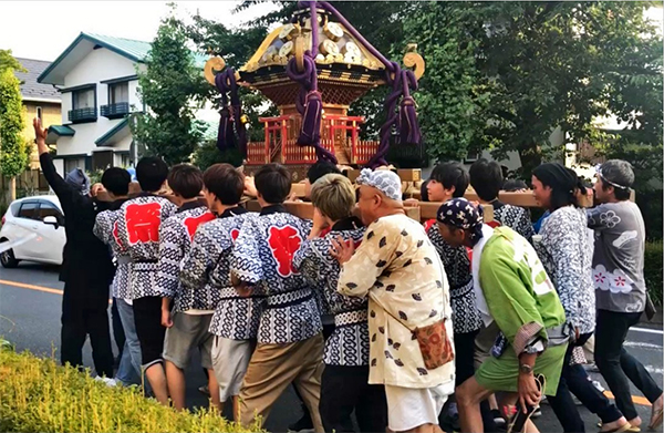 鳩山祭実行委員として地元の夏祭りに参加